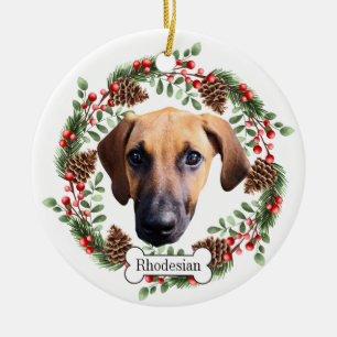 Rhodesian Ridgeback Hund Keramik Ornament