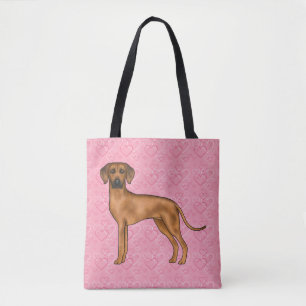 Rhodesian Ridgeback Hund Liebe Herzmuster Rosa