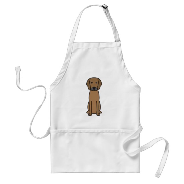 Rhodesian Ridgeback HundeCartoon Schürze (Vorne)
