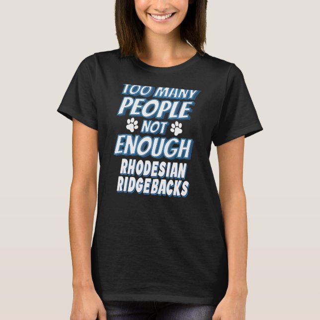 Rhodesian Ridgeback Hunderasse Antisozial T-Shirt (Vorderseite)