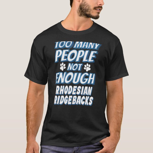 Rhodesian Ridgeback Hunderasse Antisozial T-Shirt (Vorderseite)