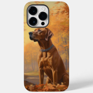 Rhodesian Ridgeback im Herbstlaubfall inspiriert Case-Mate iPhone 14 Pro Max Hülle