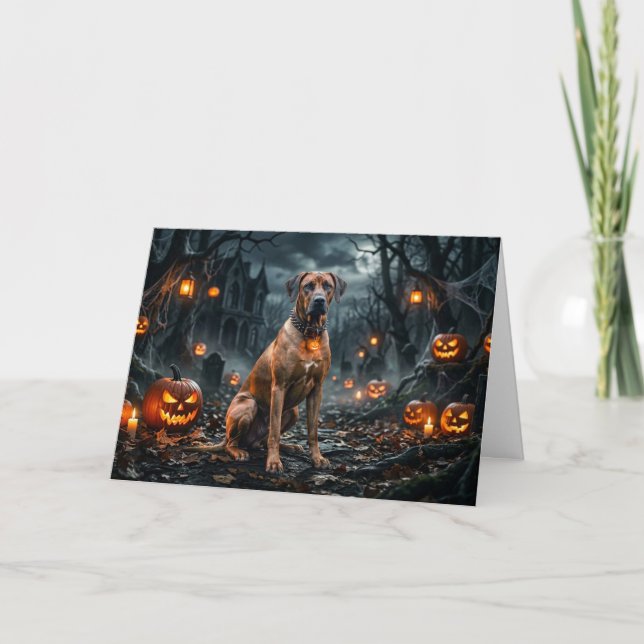 Rhodesian Ridgeback in der Gruft-Karte Karte (Vorderseite)