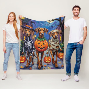 Rhodesian Ridgeback in Halloween-Kostümen Fleecedecke
