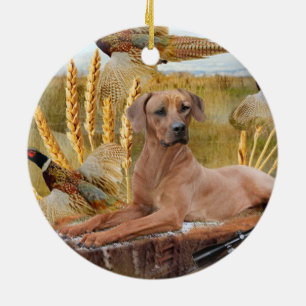 Rhodesian Ridgeback jagt Verzierung Keramikornament