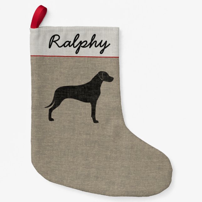 Rhodesian Ridgeback Kleiner Weihnachtsstrumpf (Vorderseite)