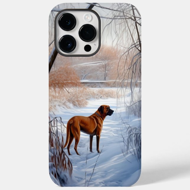 Rhodesian Ridgeback Let It Snow Christmas Case-Mate iPhone Hülle (Rückseite)