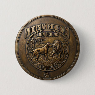 Rhodesian Ridgeback Löwenhund Kunst Button