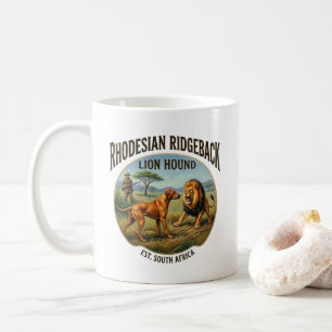 Rhodesian Ridgeback Löwenhund Kunst Kaffeetasse