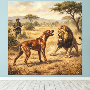 Rhodesian Ridgeback Löwenhund Kunst Leinwanddruck