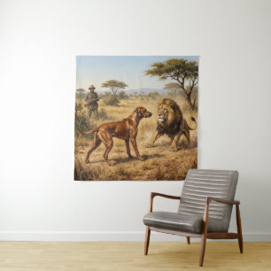Rhodesian Ridgeback Löwenhund Kunst Wandteppich