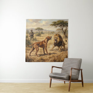 Rhodesian Ridgeback Löwenhund Kunst Wandteppich