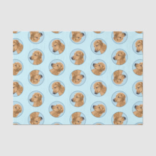 Rhodesian Ridgeback Malerei Red Wheaten Dog Art Seidenpapier