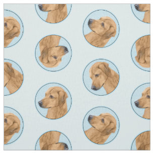 Rhodesian Ridgeback Malerei Red Wheaten Dog Art Stoff
