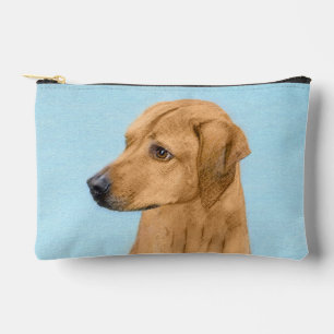 Rhodesian Ridgeback Malerei Red Wheaten Dog Art Zubehörtasche