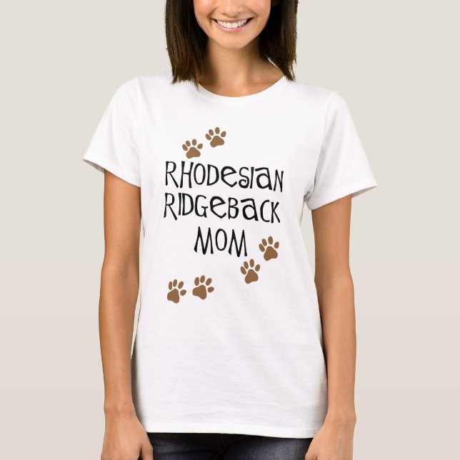 Rhodesian Ridgeback Mama T-Shirt (Vorderseite)
