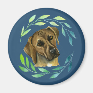 Rhodesian Ridgeback mit Wasserfarbe Magnet