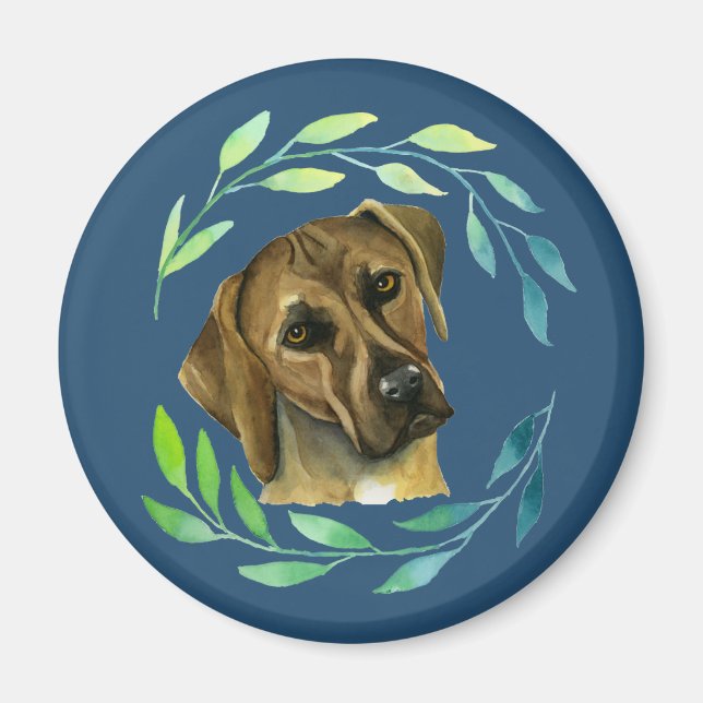 Rhodesian Ridgeback mit Wasserfarbe Magnet (Vorne)