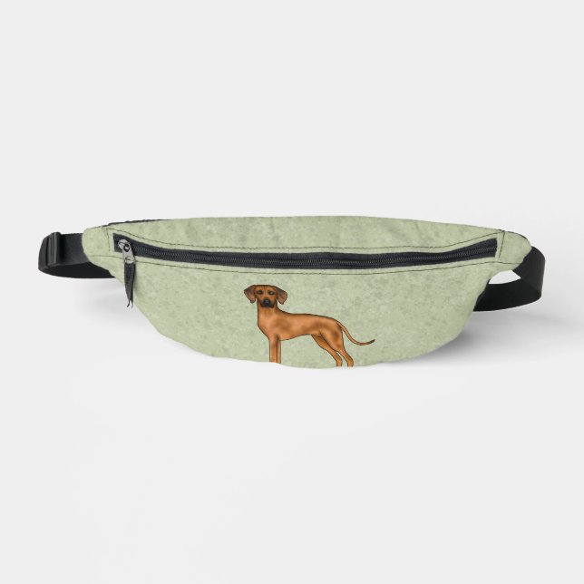 Rhodesian Ridgeback Niedlich African Lion Dog Gree Bauchtasche (Vorderseite)