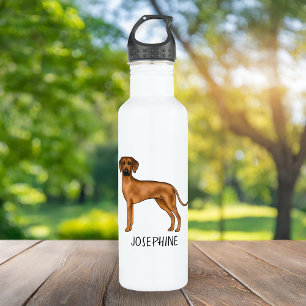 Rhodesian Ridgeback Niedlicher afrikanischer Löwen Edelstahlflasche