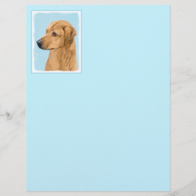 Rhodesian Ridgeback Painting - Original Dog Art (Vorderseite)
