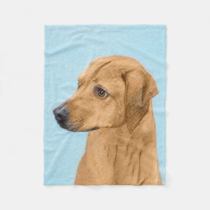 Rhodesian Ridgeback Painting - Original Dog Art Fleecedecke