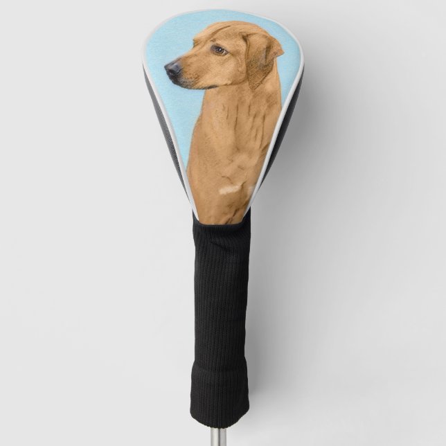 Rhodesian Ridgeback Painting - Original Dog Art Golf Headcover (Vorderseite)