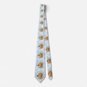 Rhodesian Ridgeback Painting - Original Dog Art Krawatte