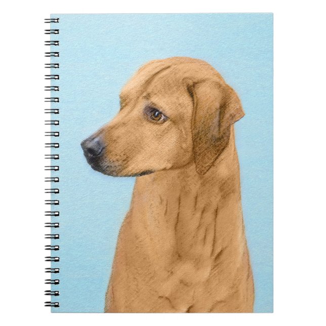 Rhodesian Ridgeback Painting - Original Dog Art Notizblock (Vorderseite)