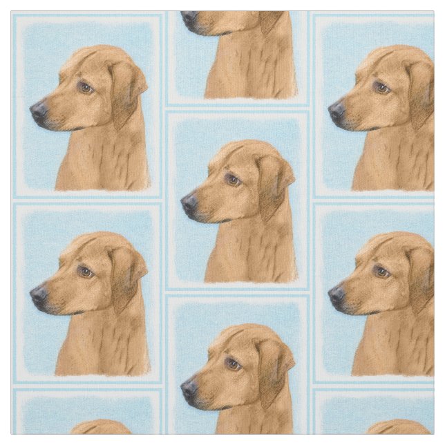 Rhodesian Ridgeback Painting - Original Dog Art Stoff (Muster)