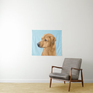 Rhodesian Ridgeback Painting - Original Dog Art Wandteppich