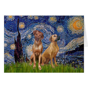 Rhodesian Ridgeback Pair - Starry Night