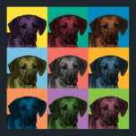 Rhodesian Ridgeback Pop-Art-Poster Poster<br><div class="desc">Rhodesian Ridgeback Pop-Art-Poster</div>