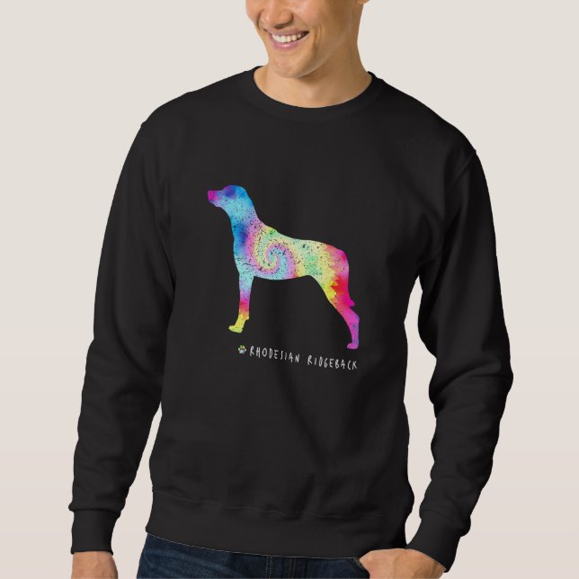 Rhodesian Ridgeback Puppy Pet Dog Owner Hippy Kraw Sweatshirt (Vorderseite)