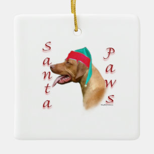 Rhodesian Ridgeback Santa Paws Keramikornament