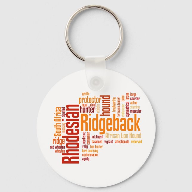 Rhodesian Ridgeback Schlüsselanhänger (Vorderseite)