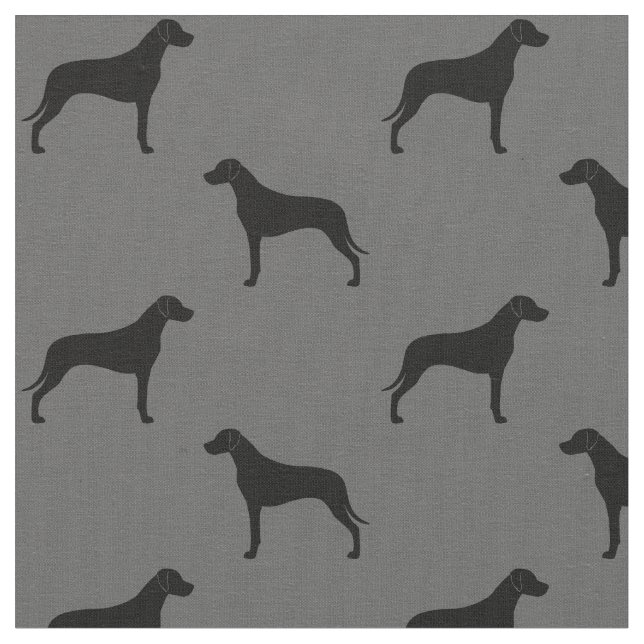 Rhodesian Ridgeback Silhouette-Muster Stoff (Nahaufnahme)