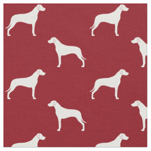 Rhodesian Ridgeback Silhouette-Muster Stoff