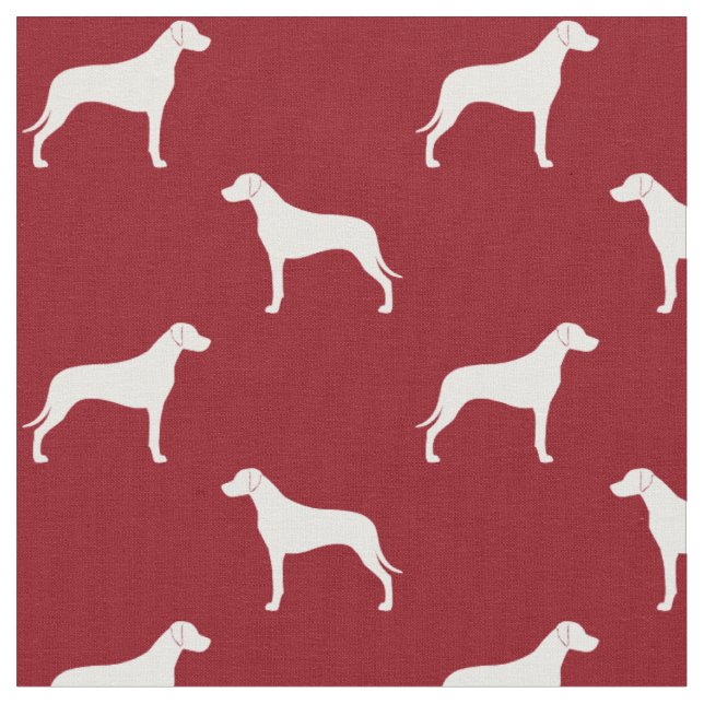 Rhodesian-Ridgeback-Silhouetten-Muster Stoff (Nahaufnahme)
