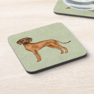 Rhodesian Ridgeback Süßer Brauner Hund Mit Namen G Getränkeuntersetzer
