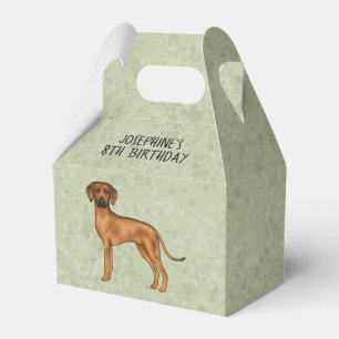 Rhodesian Ridgeback Süßer Brauner Hund Mit Text Gr Geschenkschachtel