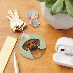 Rhodesian Ridgeback Süßer Brauner Löwen Hund Mit N Schlüsselanhänger