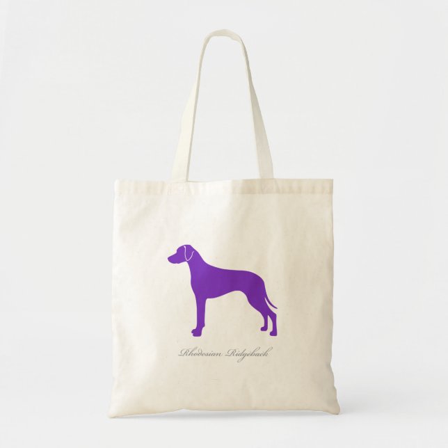Rhodesian Ridgeback Taschen-Tasche (lila Tragetasche (Vorne)