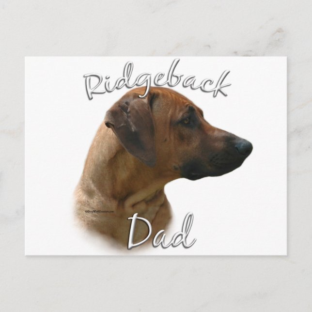 Rhodesian Ridgeback Vater 2 Postkarte (Vorderseite)