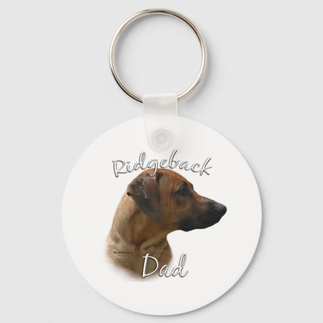 Rhodesian Ridgeback Vater 2 Schlüsselanhänger (Vorderseite)