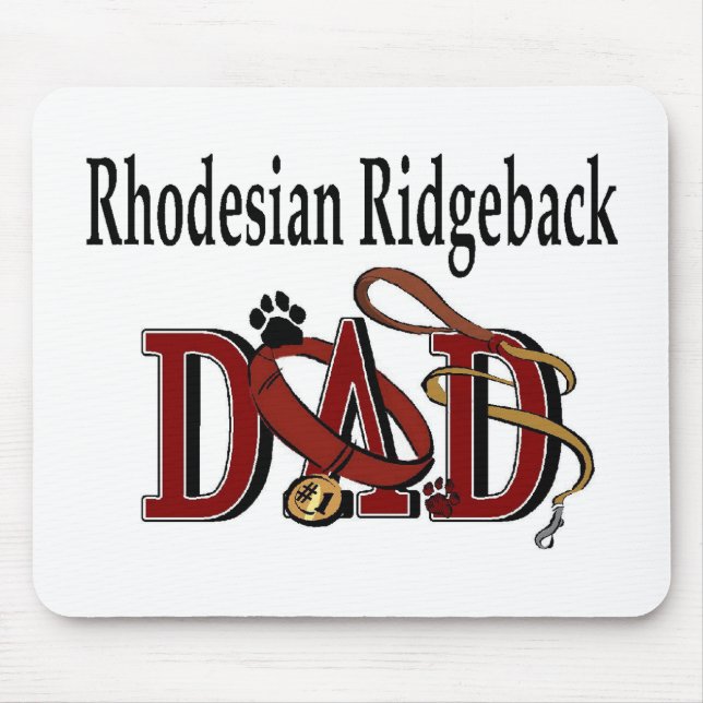 Rhodesian Ridgeback Vater Geschenke Mousepad (Vorne)