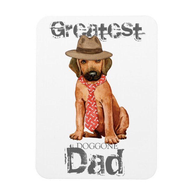 Rhodesian Ridgeback Vater Magnet (Vertikal)