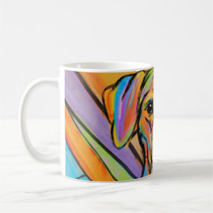 Rhodesian Ridgeback Wasserfarbe Portrait Kaffeetasse