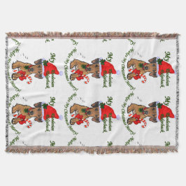 Rhodesian Ridgeback Weihnachten Decke