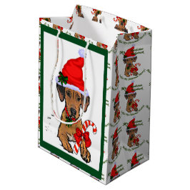 Rhodesian Ridgeback Weihnachten Mittlere Geschenktüte